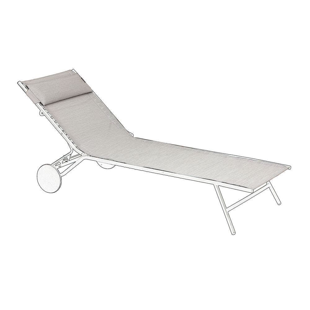Sonnenliege Ersatzteilset Miami Batyline® Duo Grau Galet