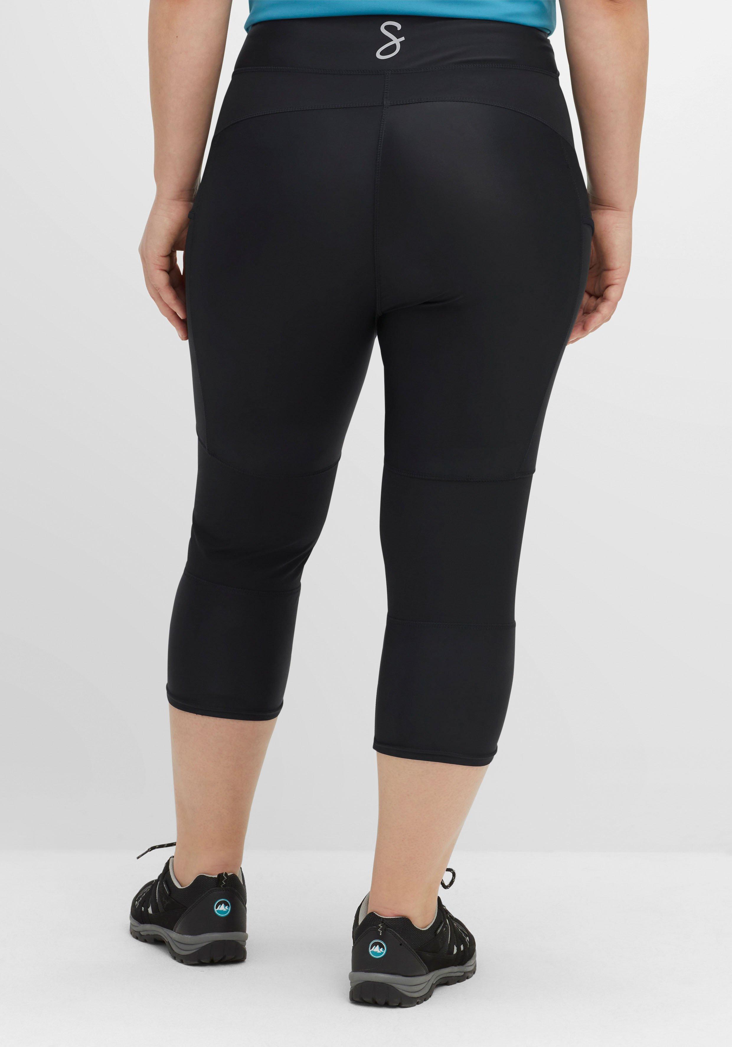 Sportleggings in Caprilänge, mit Kontrast-Innenbund