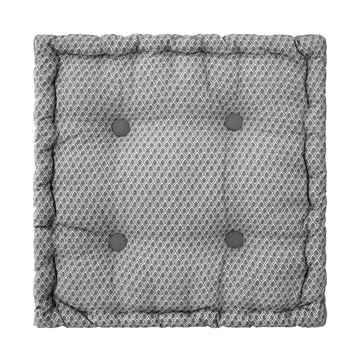 Coussin de sol carré coton (40 x 40 cm) Otto Gris