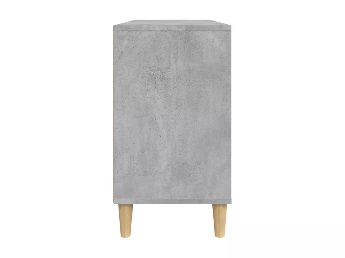 Meuble d'évier gris béton 80x33x60 cm bois d'ingénierie