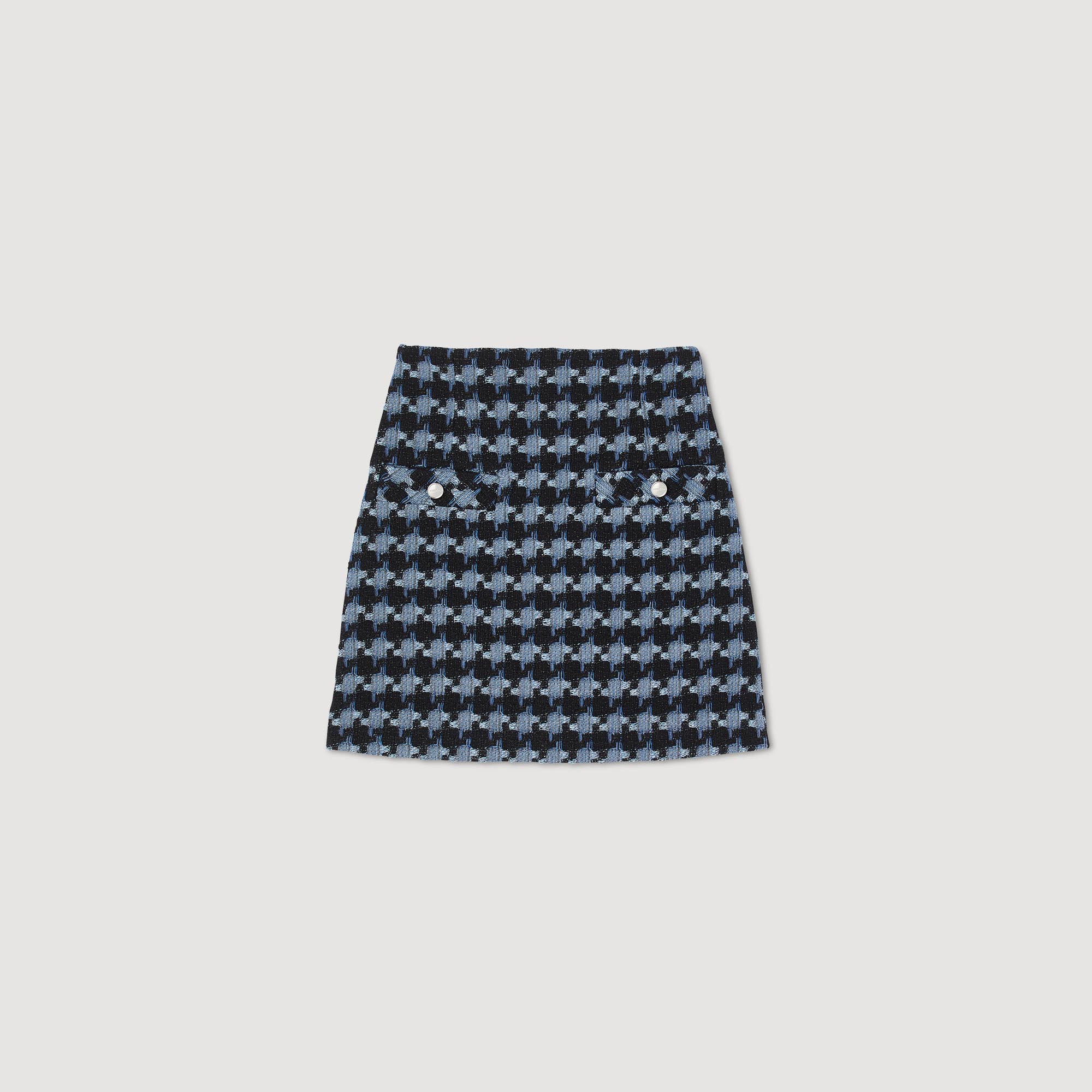 Jupe courte en tweed