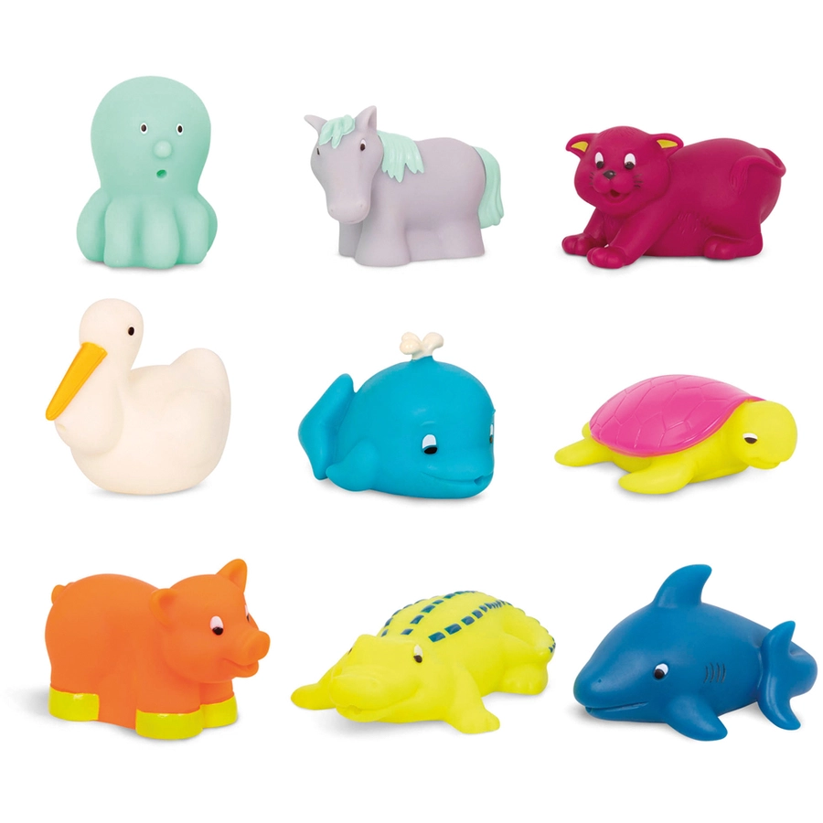 B.TOYS B. Squish & Splash Wasserspielzeug-Tiere Set 2 Mehrfarbig