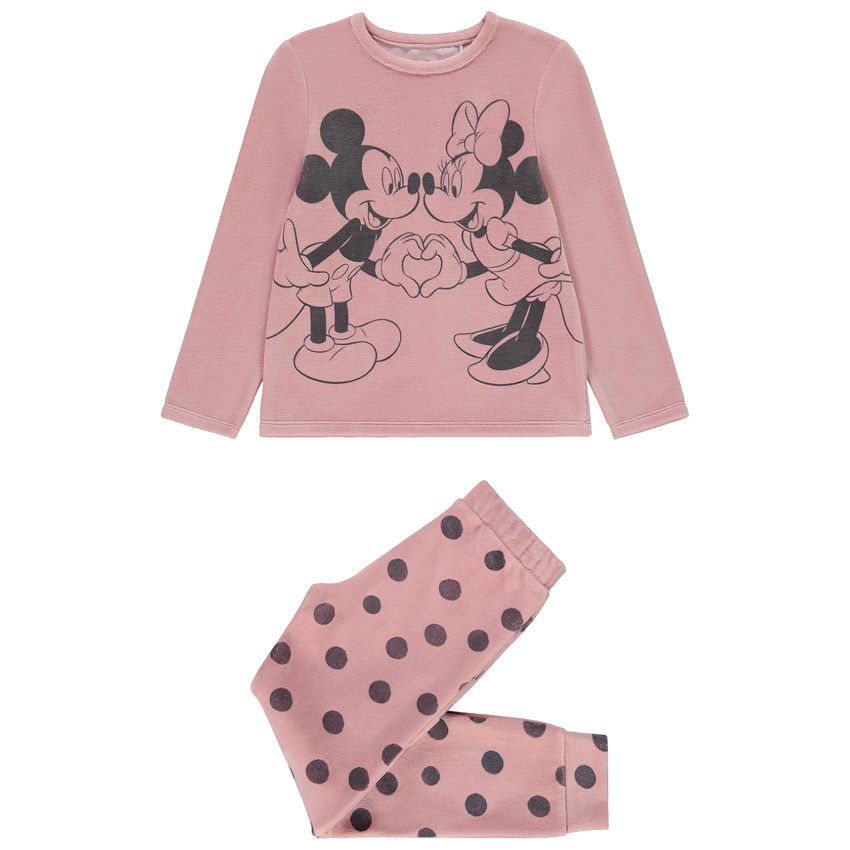 Pyjama en velours Mickey & Minnie Disney pour fille