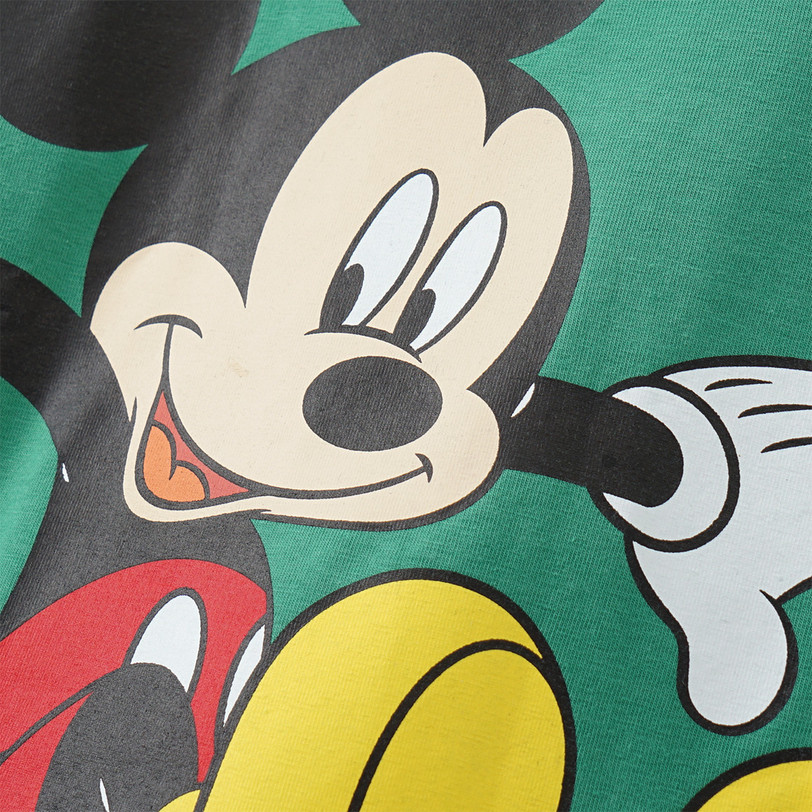 Topolino Micky Maus Langarmshirt mit großem Print dunkelgrün