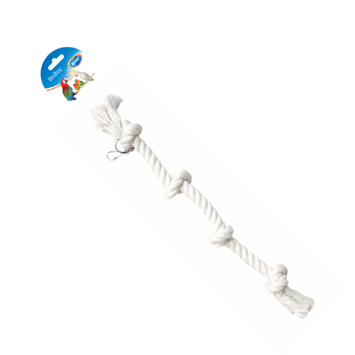 Corda de brinquedo para papagaio DUVO com 4 nós (50 cm)