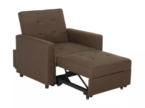 Fauteuil-lit peu encombrant avec accoudoirs au design moderne Zeta
