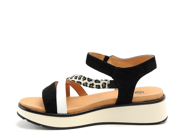 Fugitive nu pieds talons femme kiry noir