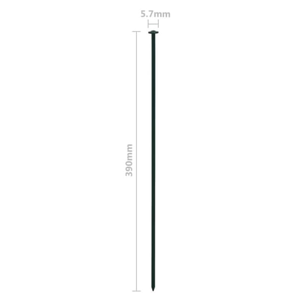 vidaXL Buet gjerdesett 77,3x26 cm grønn