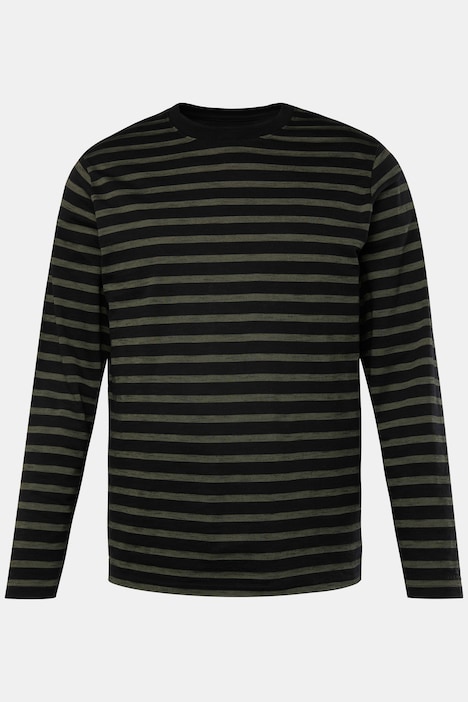 JP AWARE Langarmshirt, Ringel, Biobaumwolle, bis 8 XL