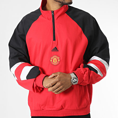 Veste Col Zippée Manchester United Icon HT2000 Rouge