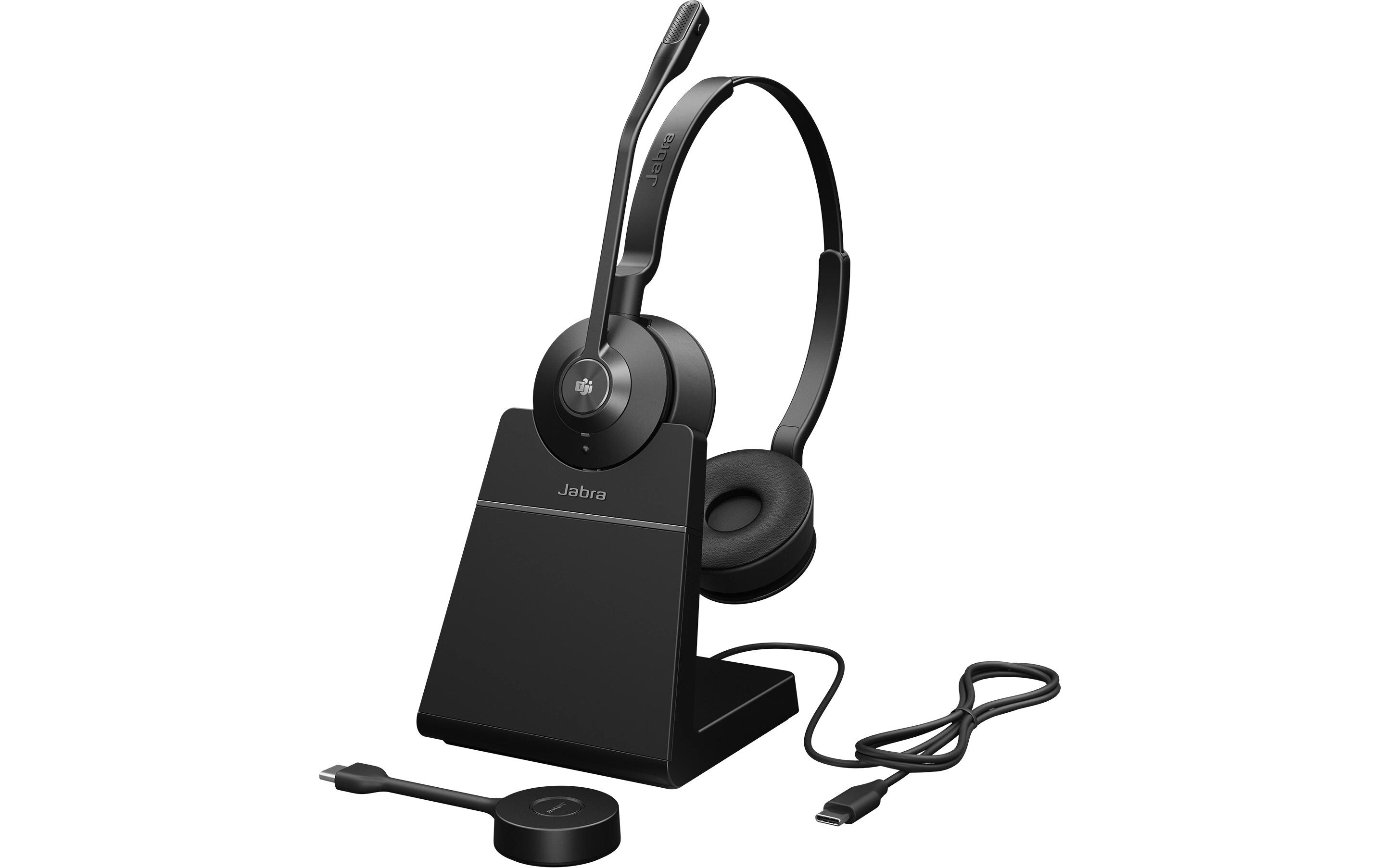 Headset Engage 55 SE MS Stereo USB-C, inkl. Ladestation<br>Professionell klingende Anrufe. Ganz gleich, wo Sie arbeiten