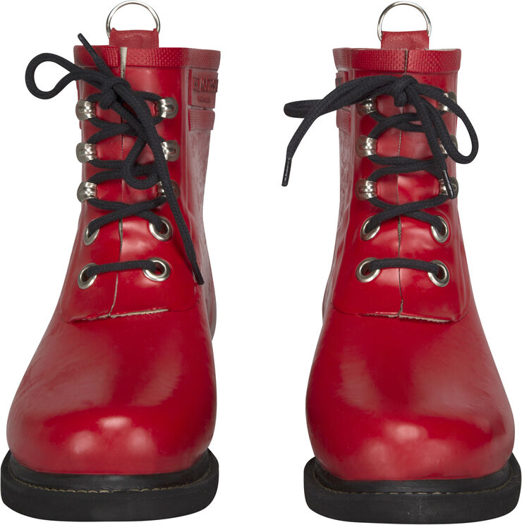 ILSE JACOBSEN Kort gummistøvle Deep red