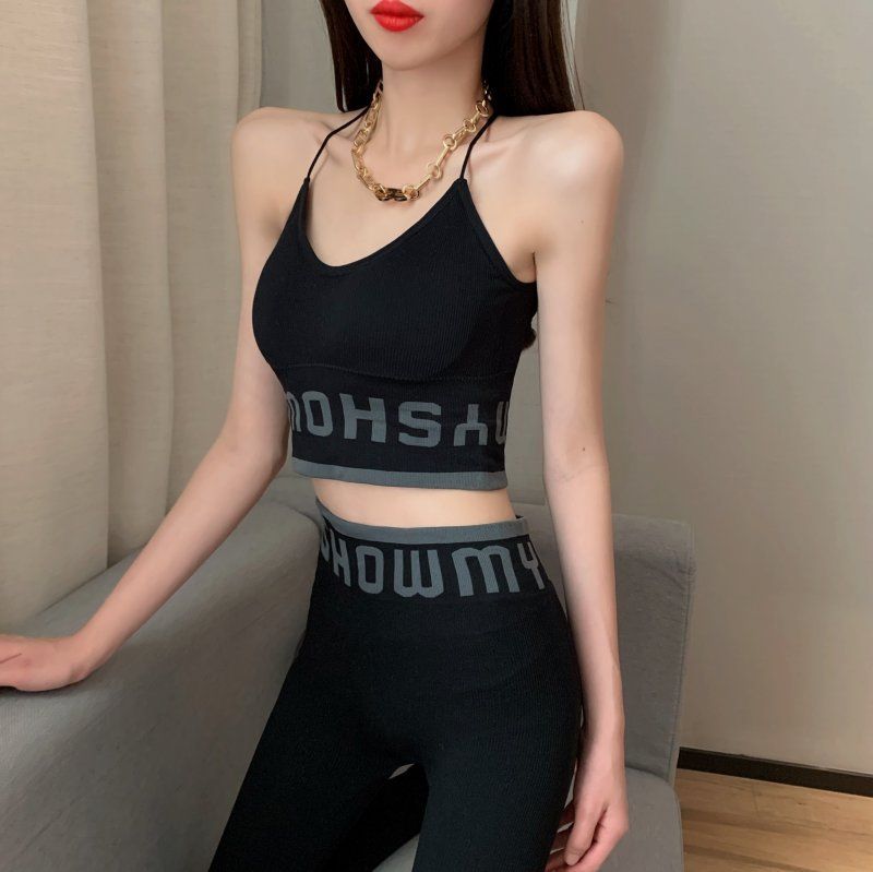 Everose - Set: Camisole-top met letters + legging