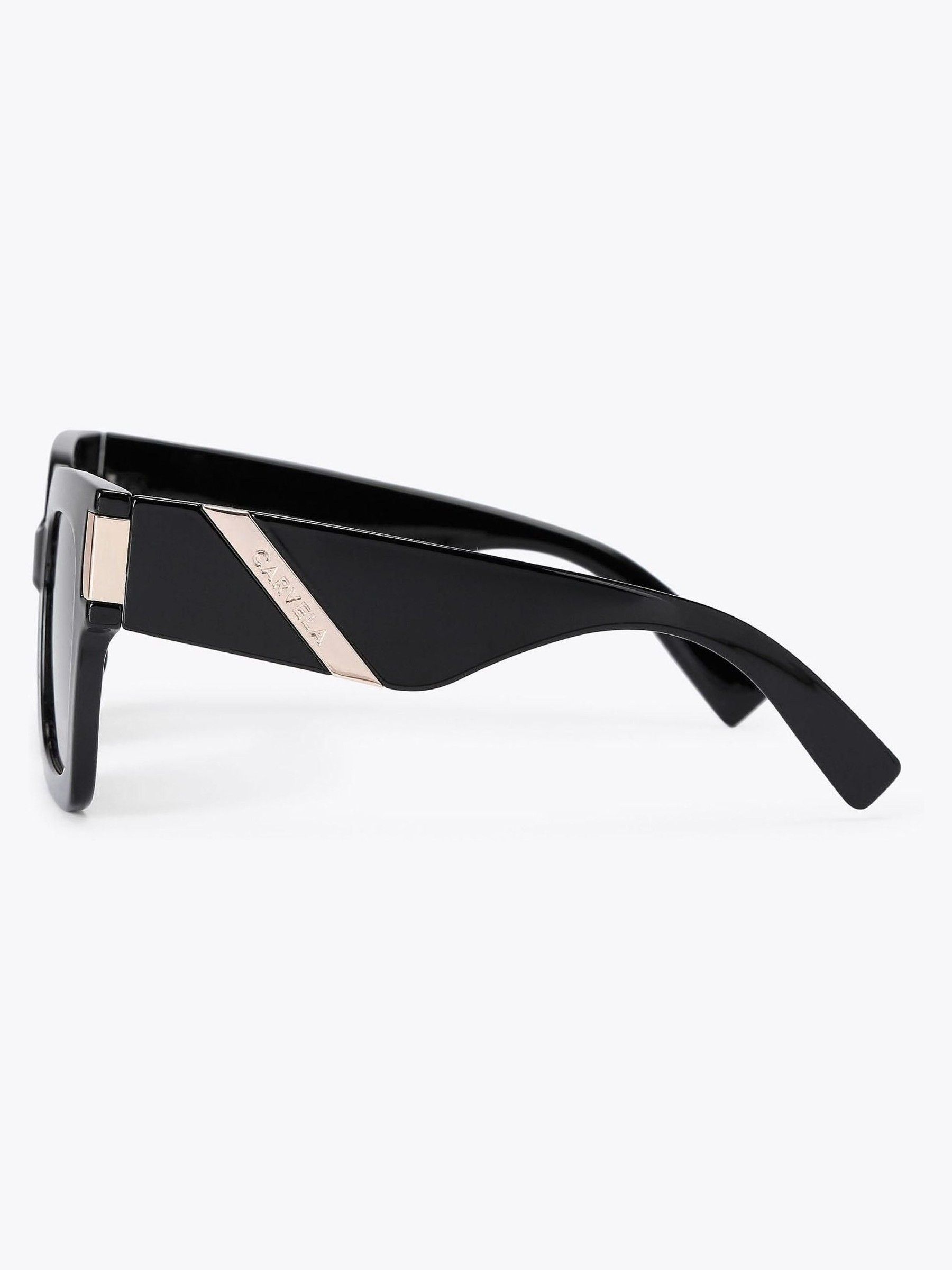 Zwart - Carvela Chunky Flare Sunglasses