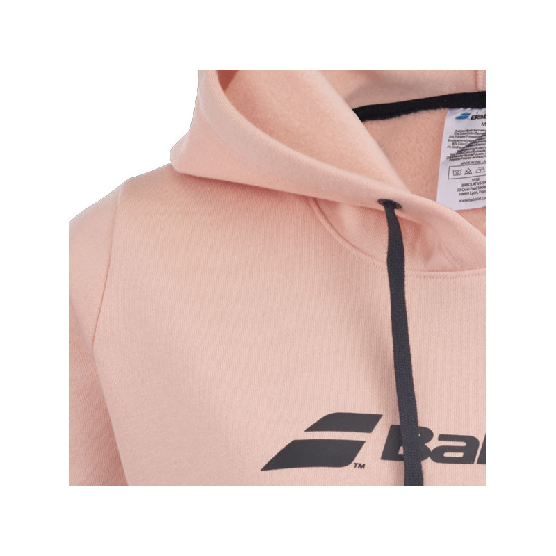 Sweat capuche femme Babolat Exercise coloris pêche