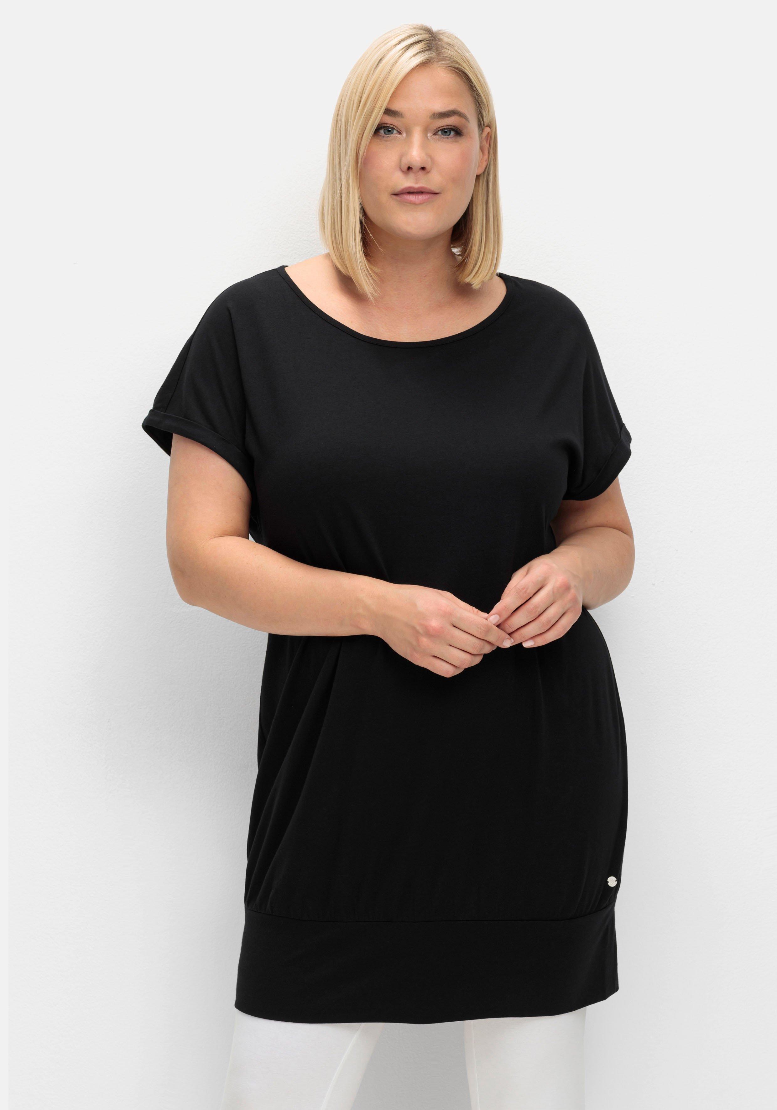 Oversize-Shirt mit breitem Saumbündchen