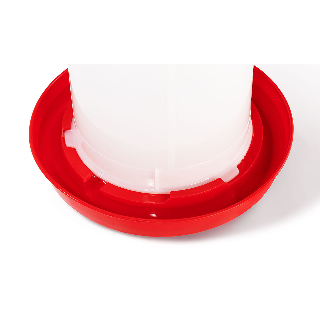 Pratik Garden Abreuvoir + Distributeur Poules - Cl rouge/blanc