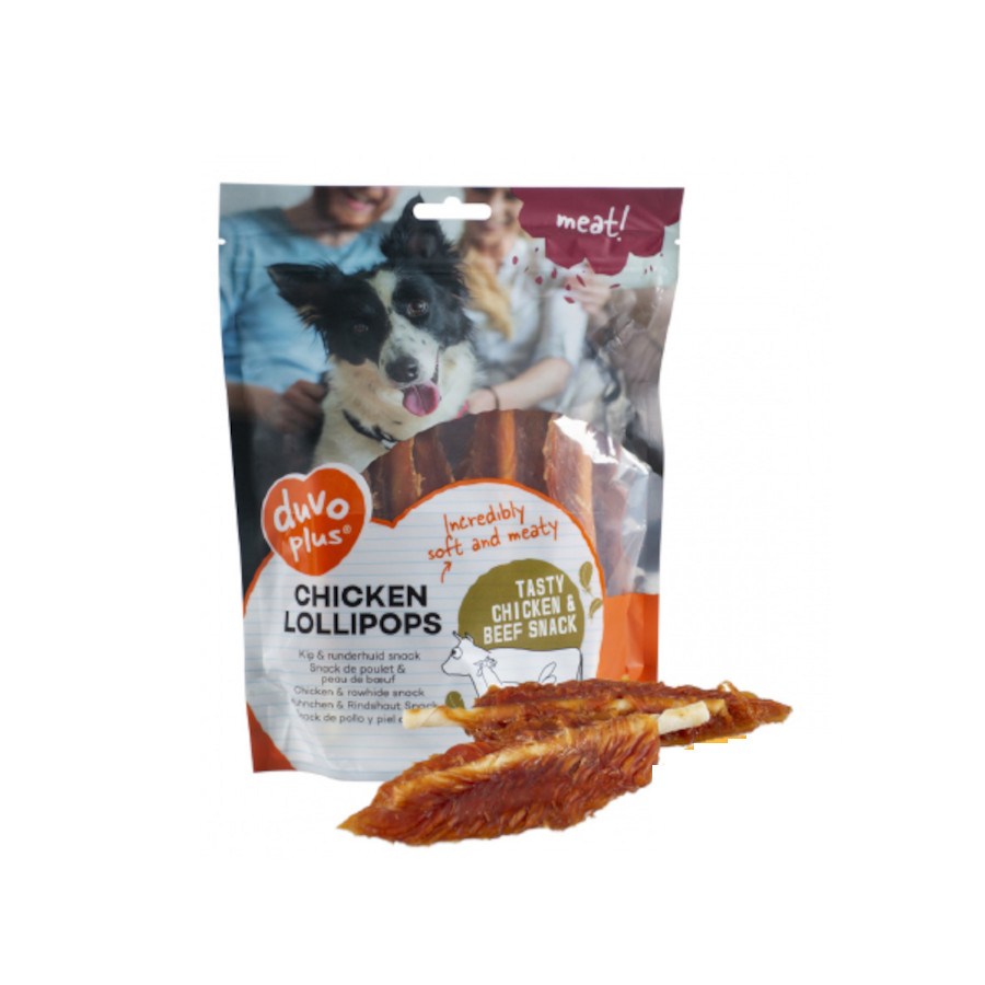 Pirulitos de Frango com Carne Duvo, Tamanho Grande, 400g