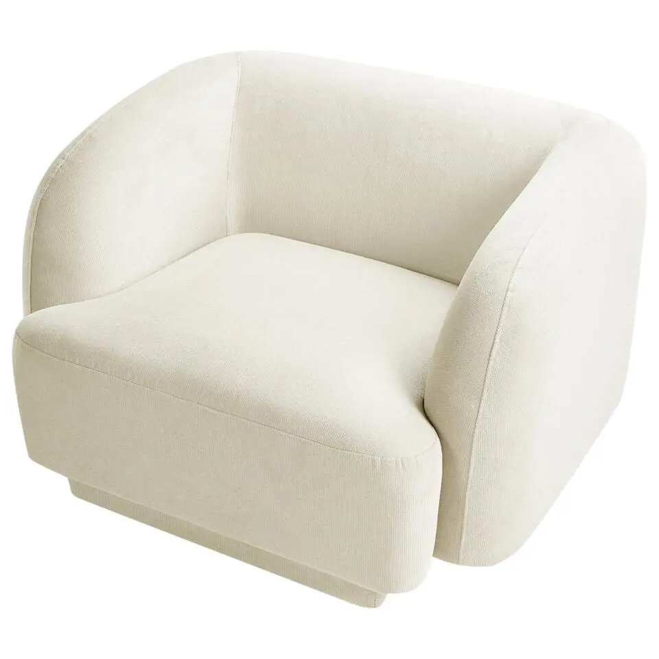 SKJANES - Fauteuil - Lichtbeige - Polyester