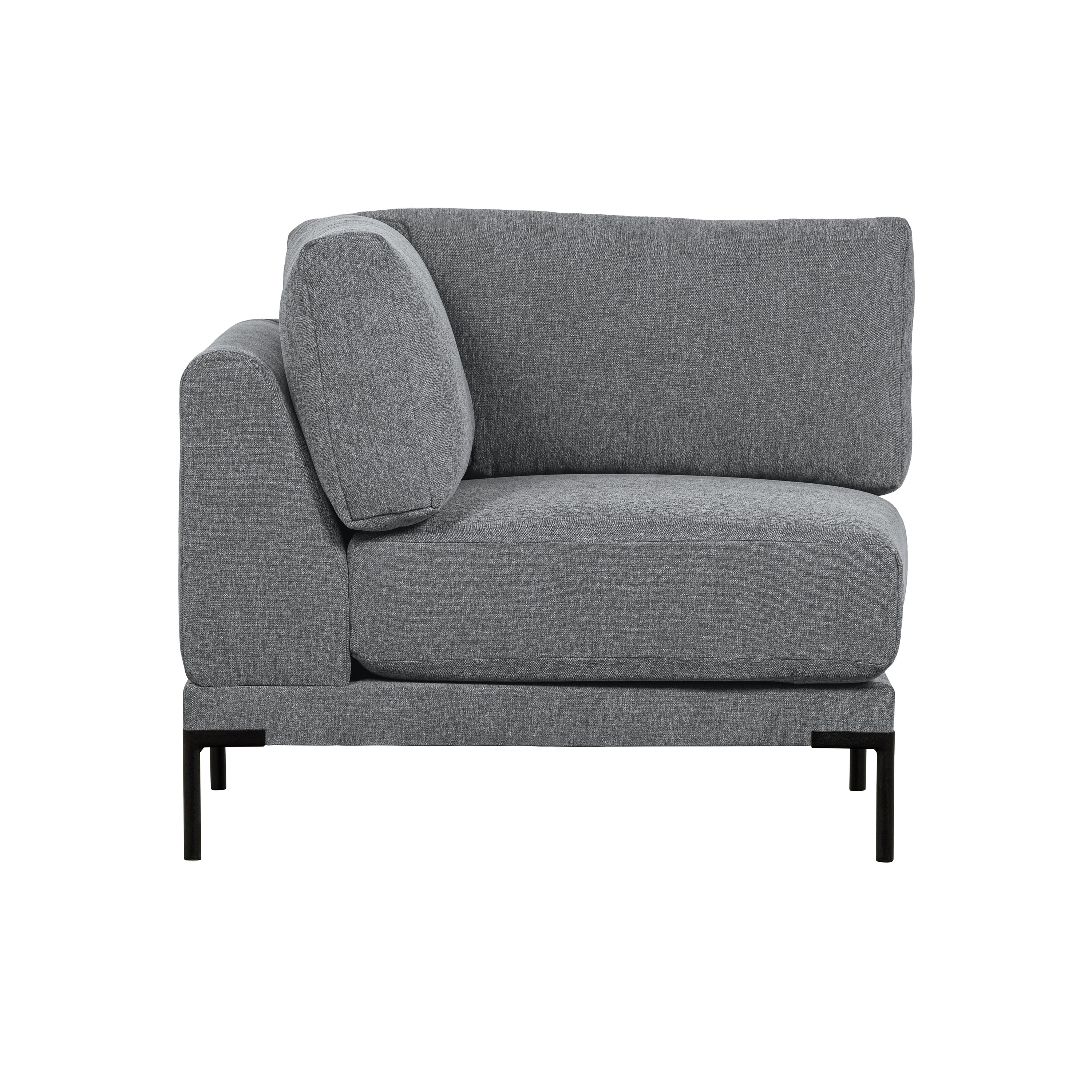 vtwonen Couple Bank Hoekelement - Polyester - Denim Melange