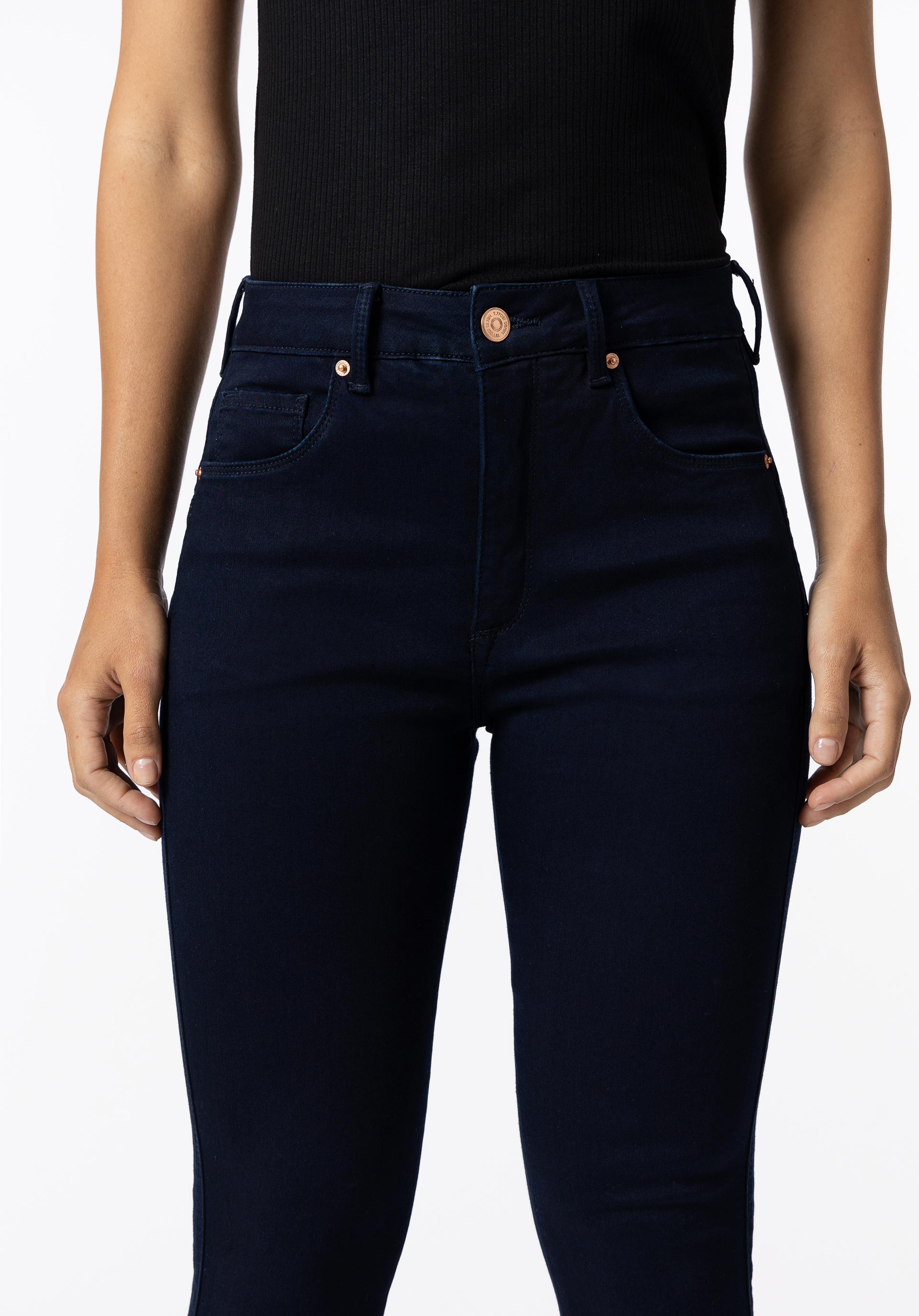 Jeans Push-up Skinny Cintura Alta