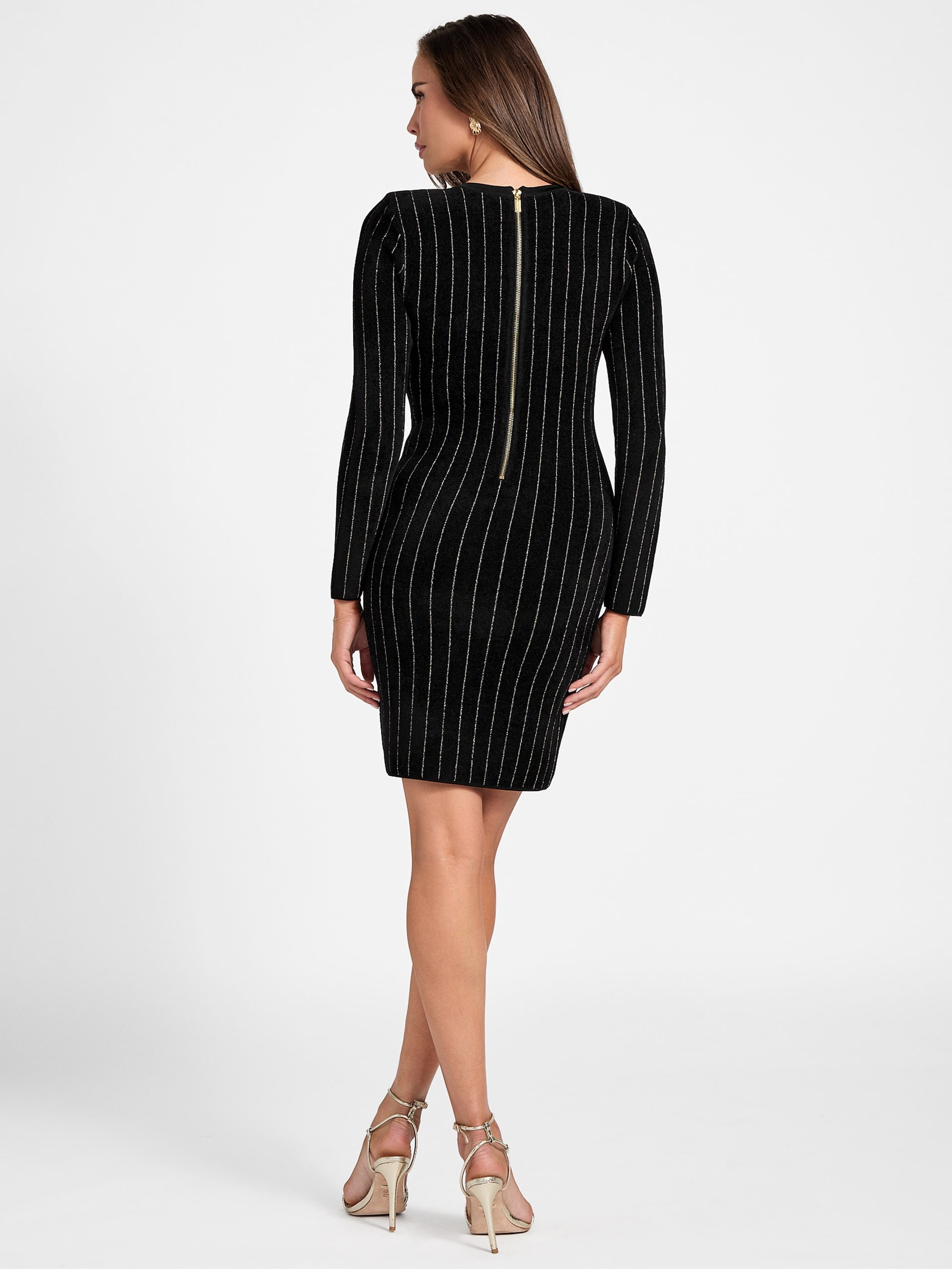 Vestido de malha listrado Menna