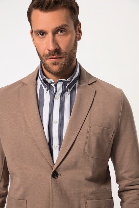 Sweat-Sakko, Flamm-Sweat, Revers, aufgesetzte Taschen