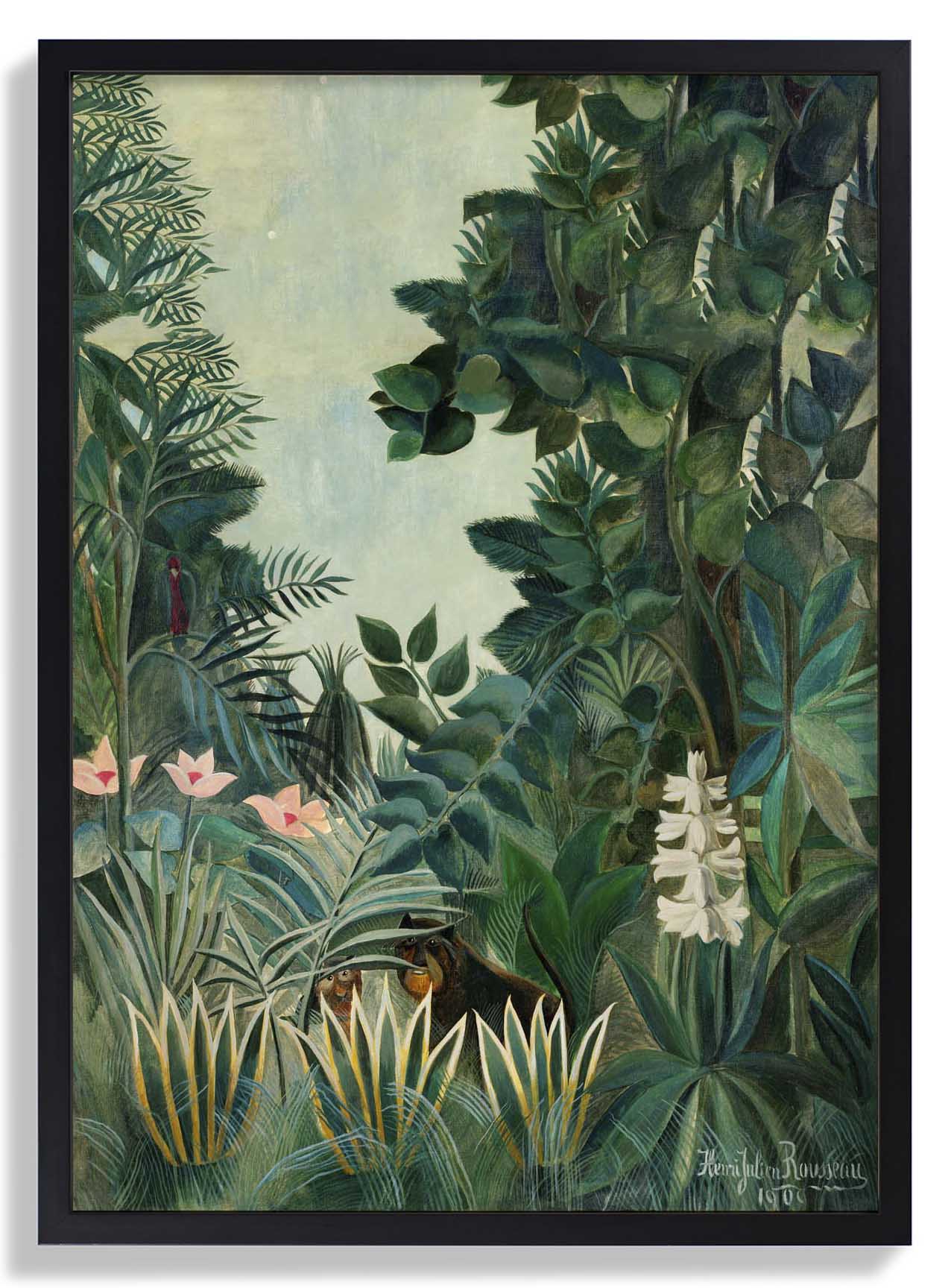 Der äquatoriale Dschungel von Rousseau Kunstdruck