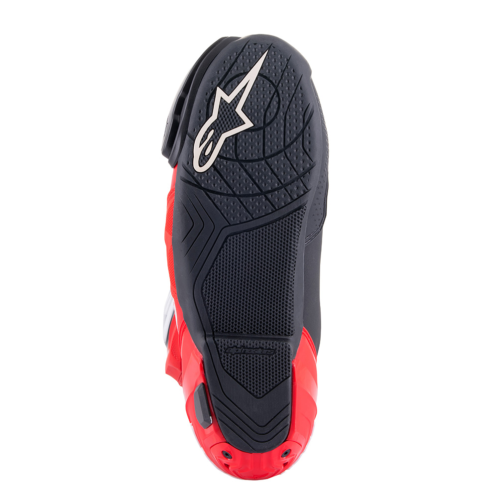 Alpinestars - Bottes Supertech R Honda Noir / Rouge fluo / Bleu