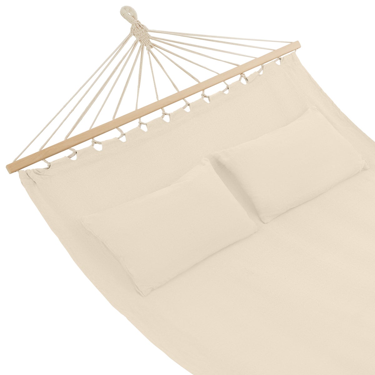 tectake Eden hangmat met spreidstokken, voor 2 personen, 230 x 145 cm