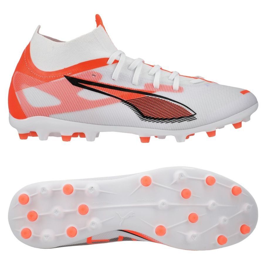 PUMA Ultra 5 Match   MG Unlimited - Blanc/Noir/Glowing Red