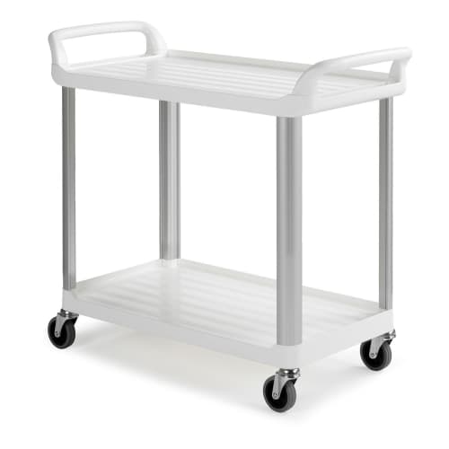 Chariot de service Silver 2 plateaux blanc Filmop