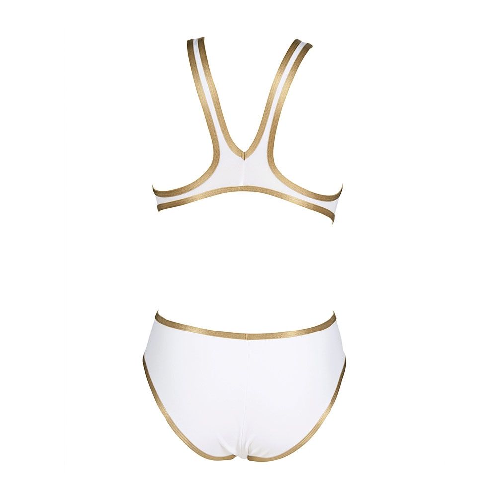 Arena ONE BIGLOGO - Maillot de bain 1 pièce Femme white/gold