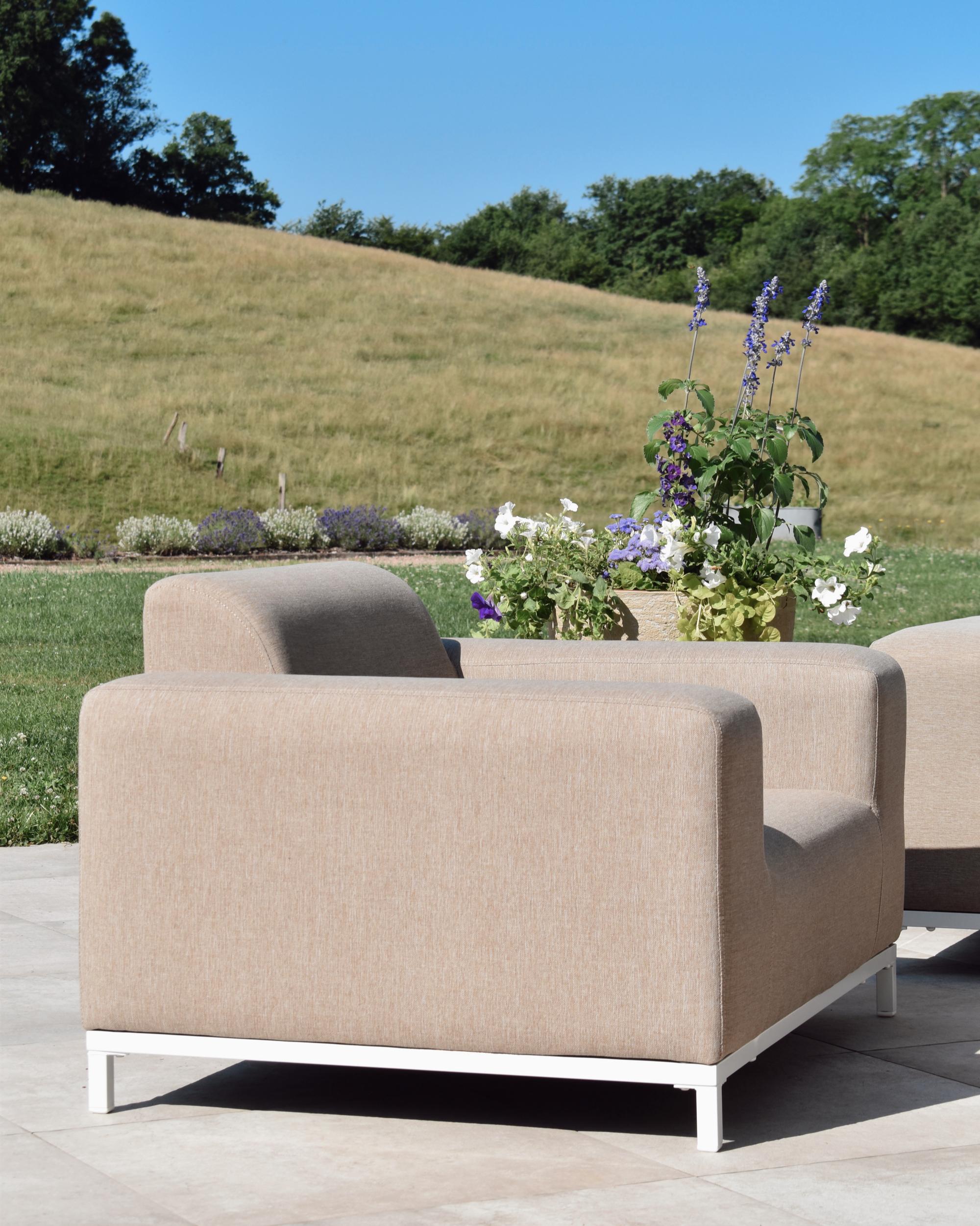 Loungeset met tafel 5-zits ROVIGO Beige