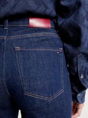 Calça jeans Gramercy de cintura alta e corte afunilado