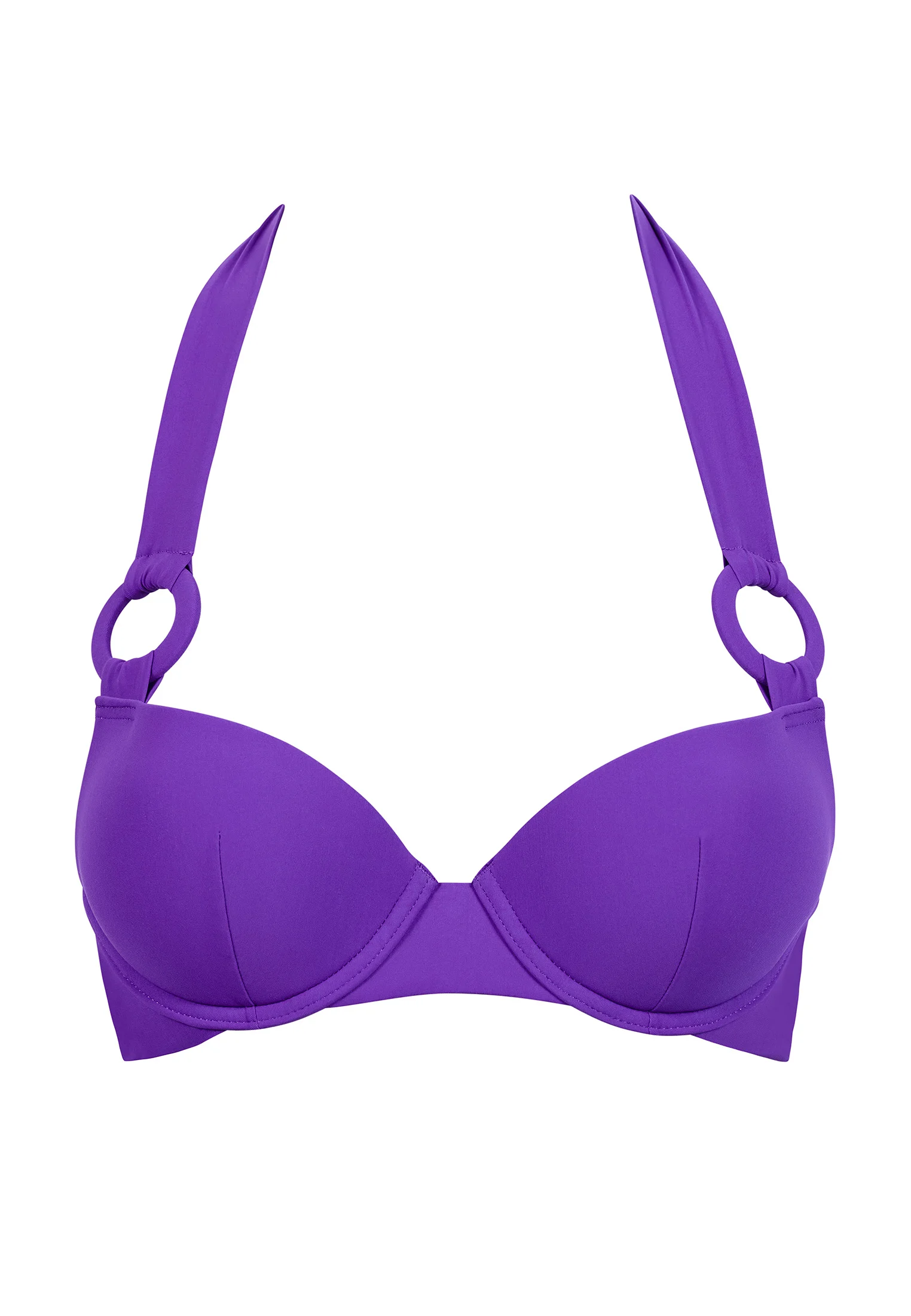 CALL OF THE SEA - Haut de maillot de bain push-up coques | Violet