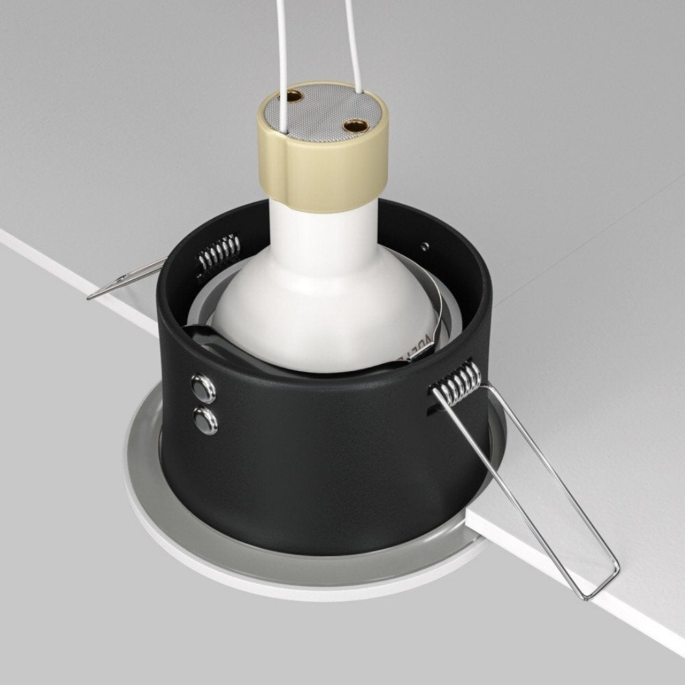 Zoom inbouw plafondspot in wit GU10 IP65 rond