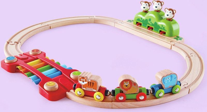 Hape Treinset Music & Monkeys 19-delig