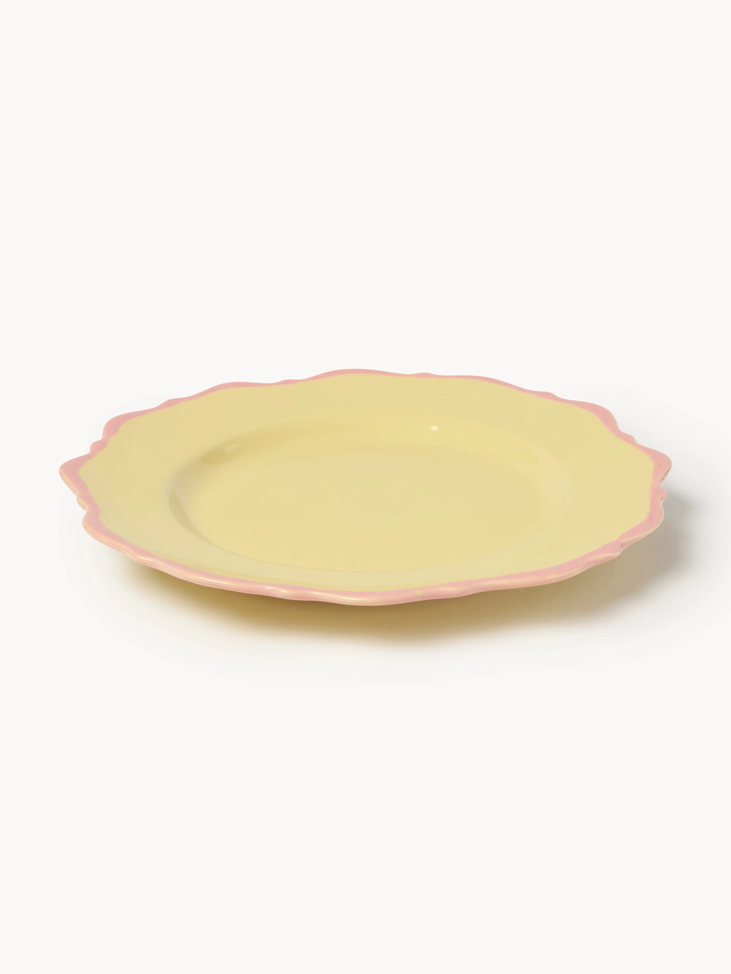 Dinerborden Crumble, 4 stuks GEEL