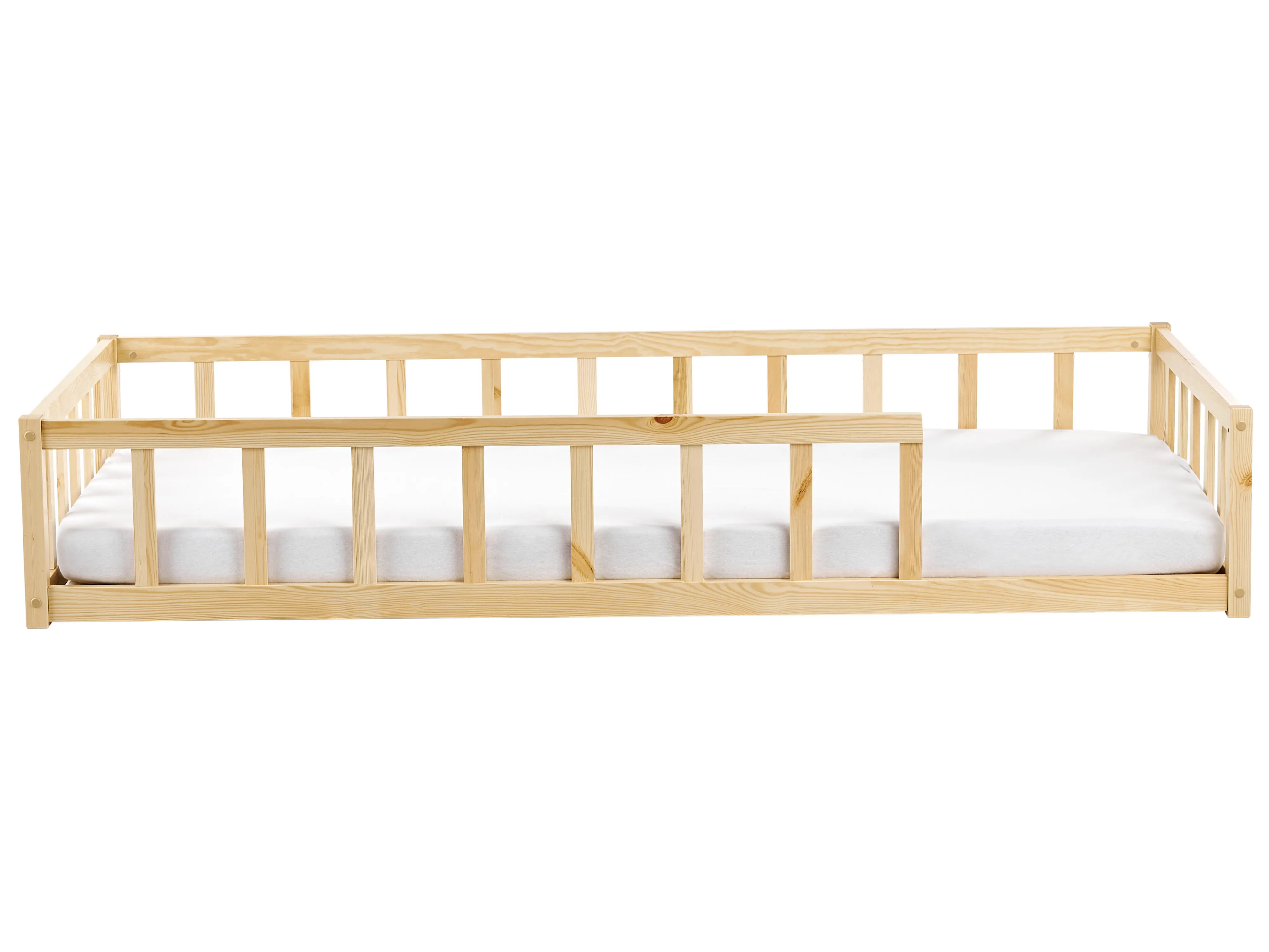Kinderbed Dennenhout MEYMAC 90 x 200 cm Lichtbruin