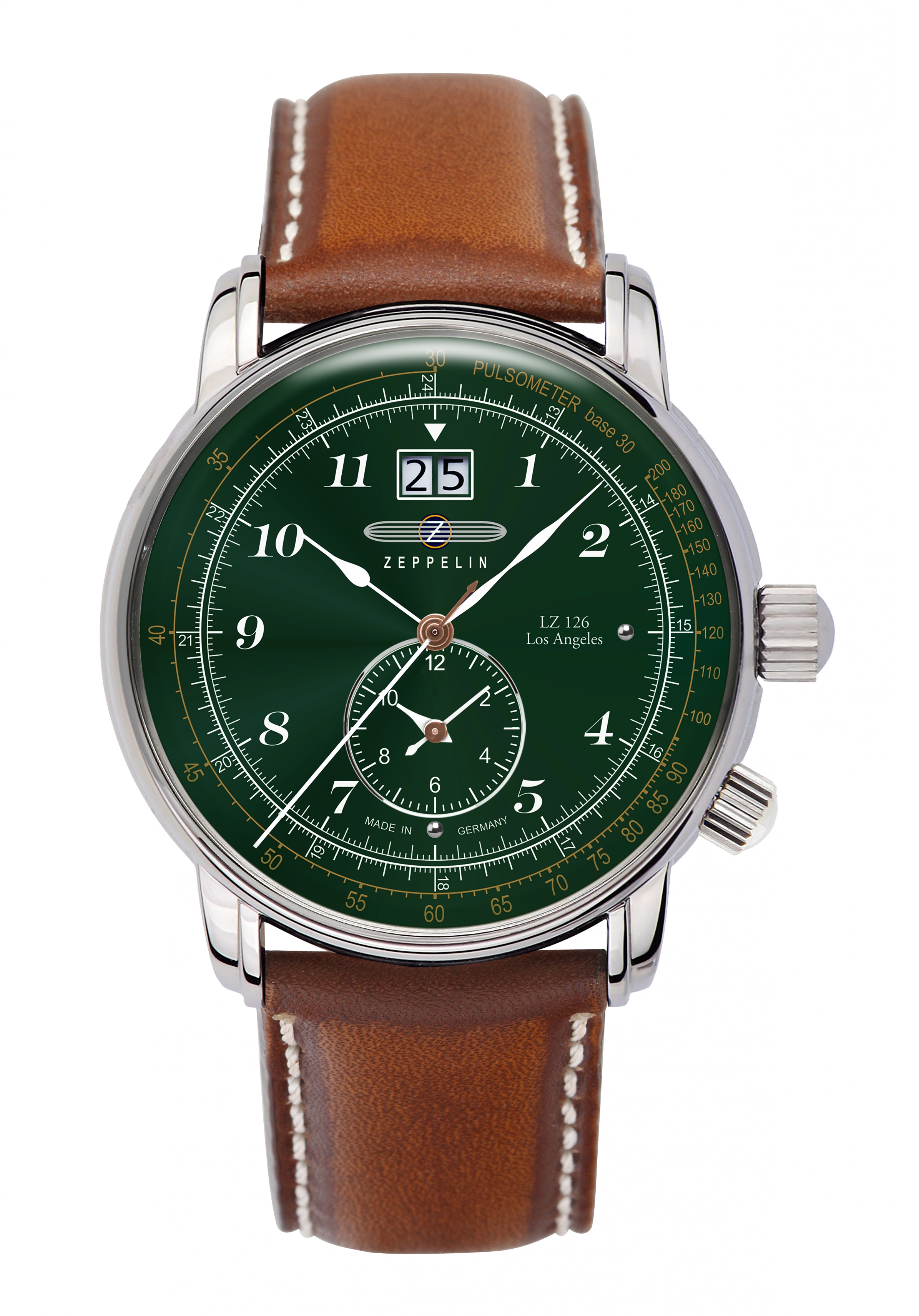 Zeppelin LZ-126 Los Angeles Herrenuhr Dual Time 8644-4