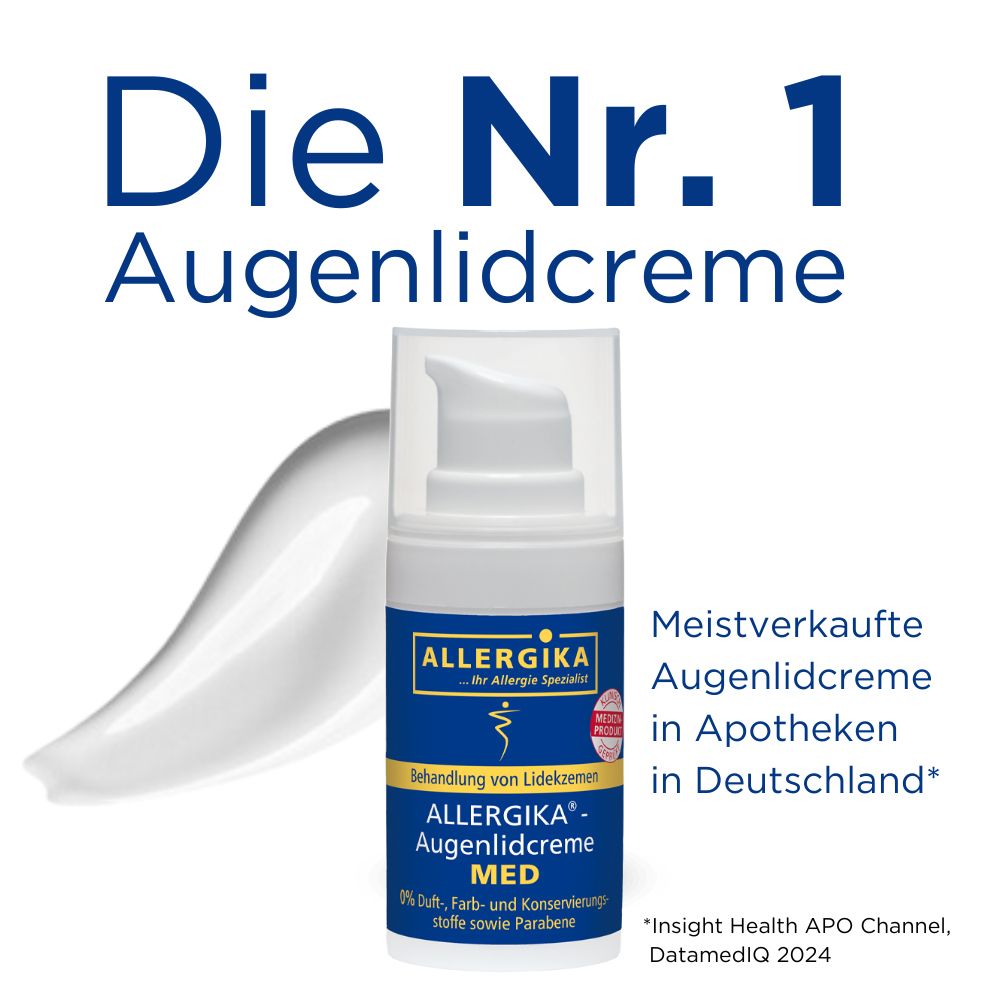 ALLERGIKA® Augenlidcreme MED - Jetzt 2 Euro sparen mit code ,,allergika2''