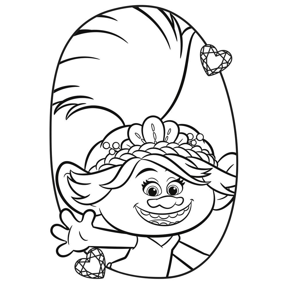 Trolls Band Together Jumbo Malbuch