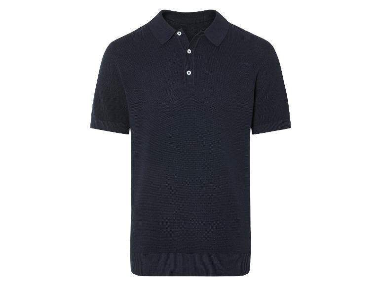 Gebreid heren poloshirt