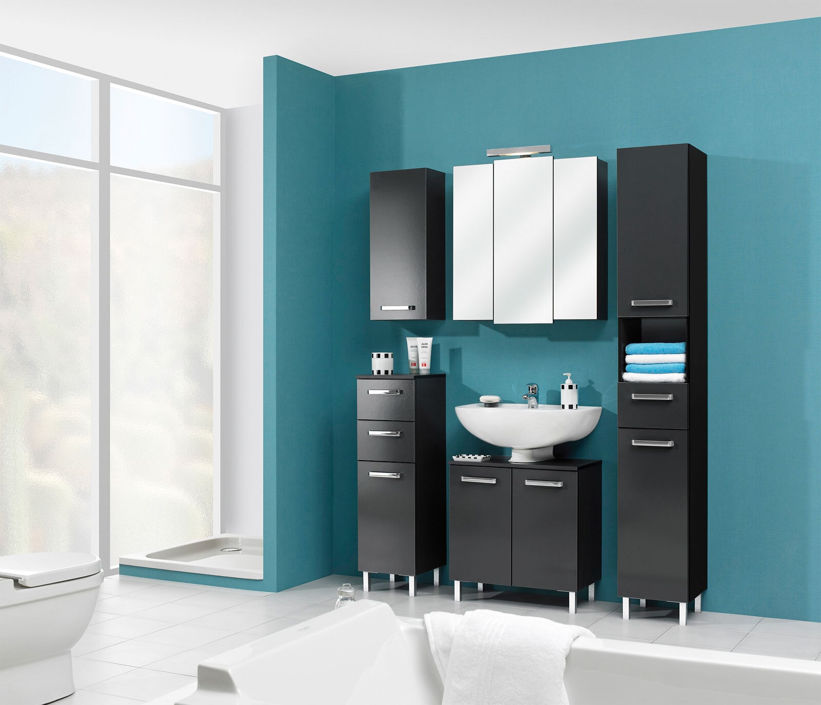 Spiegelschrank 13-I 68 cm - Anthrazit - QUICKSET 311