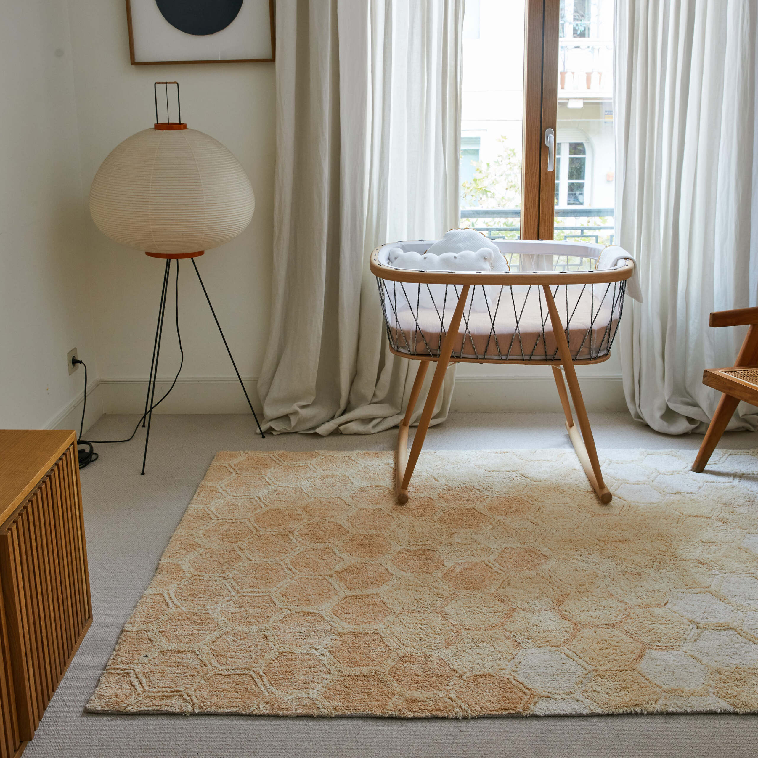 MIEL DOUX - Tapis en coton lavable | Doré