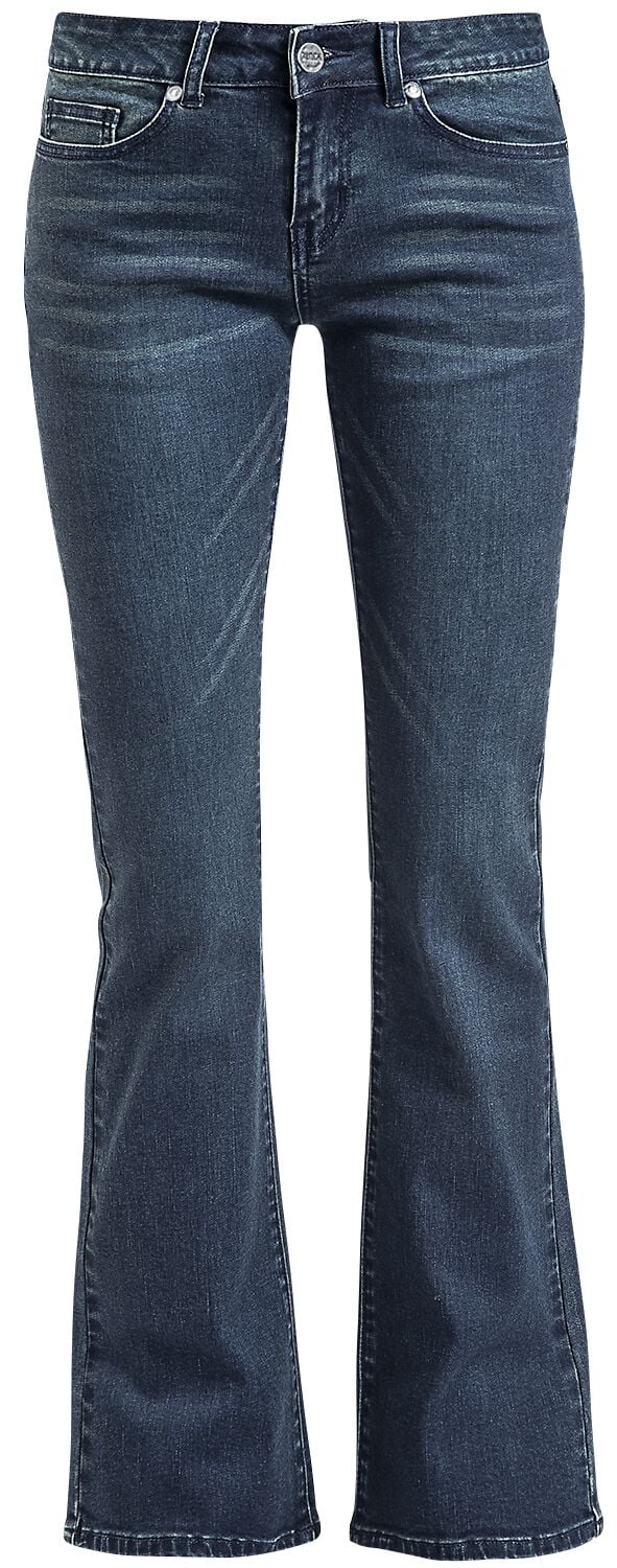 Grace - Jean Bleu Foncé Évasé | Black Premium by EMP Jean