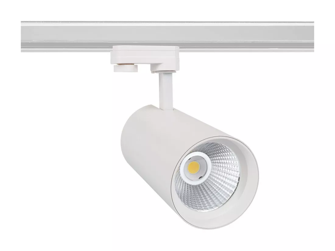 Spot LED sur Rail Triphasé 40W d'Angelo LIFUD Blanc 5000K Blanc froid
