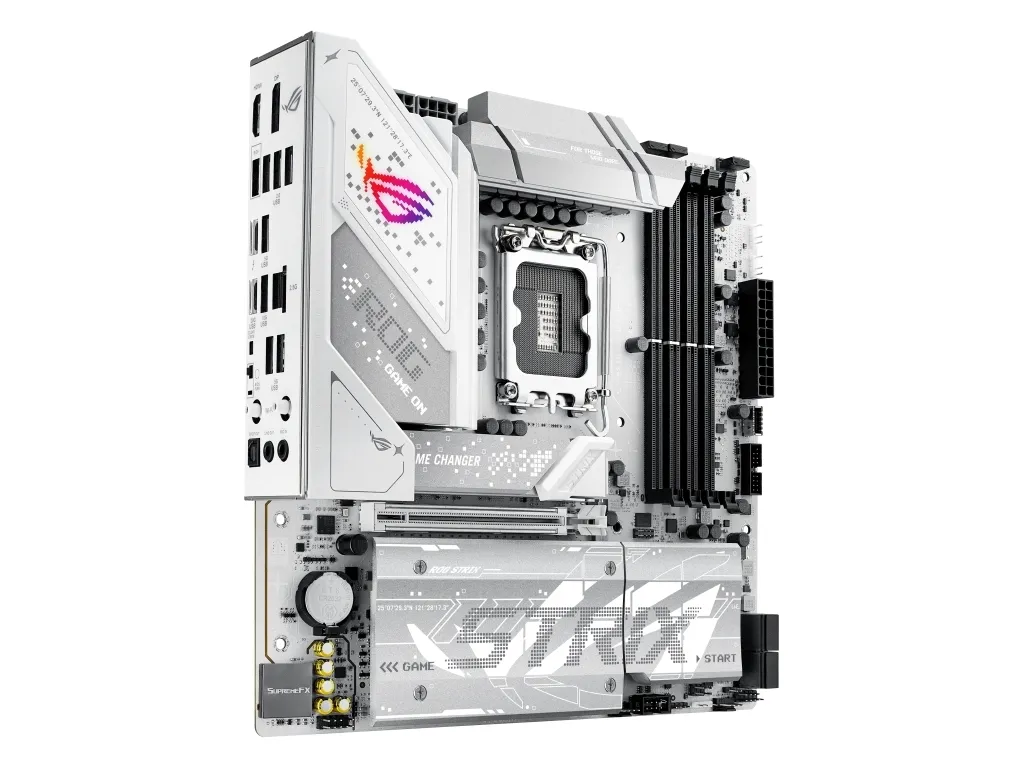 ASUS ROG STRIX B860-G GAMING WIFI - Bundkort - micro ATX - LGA1851 sokkel - B860 Chipset - USB4, USB-C 3.2 Gen 2x2, USB 3.2 Gen 2, USB 3.2 Gen 1 - 2.5 Gigabit LAN, Wi-Fi 7, Bluetooth - onboard grafik (CPU påkrævet) - HD Audio (8-kanaler)