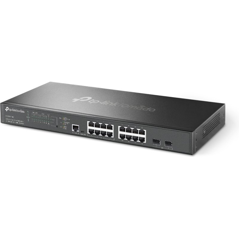 TP-Link Omada SG3218XP-M2 commutateur réseau Géré L2+ 2.5G Ethernet (100/1000/2500) Connexion Ethernet, supportant l'alimentation via ce port (PoE) 1U Noir